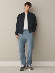 Blue Straight Fit Utility Loopback Slim Joggers - Image 2 of 9