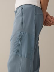 Blue Straight Fit Utility Loopback Slim Joggers - Image 6 of 9