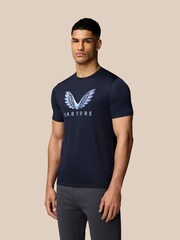 Castore Navy Graphic T-Shirt - Image 1 of 6