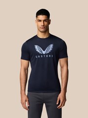 Castore Navy Graphic T-Shirt - Image 4 of 6