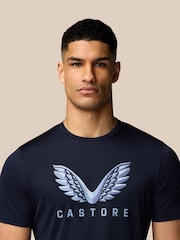 Castore Navy Graphic T-Shirt - Image 5 of 6
