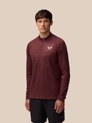 Castore Plum Purple Adapt Training 1/4 Zip Top - Image 1 of 3