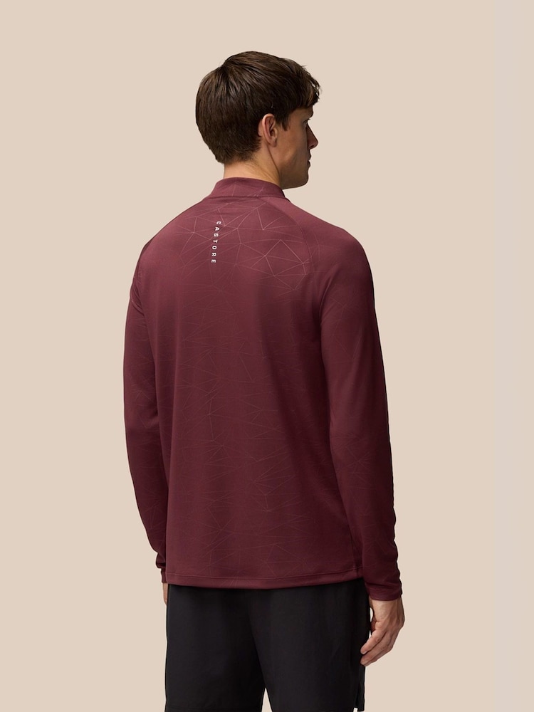 Castore Plum Purple Adapt Training 1/4 Zip Top - Image 2 of 3