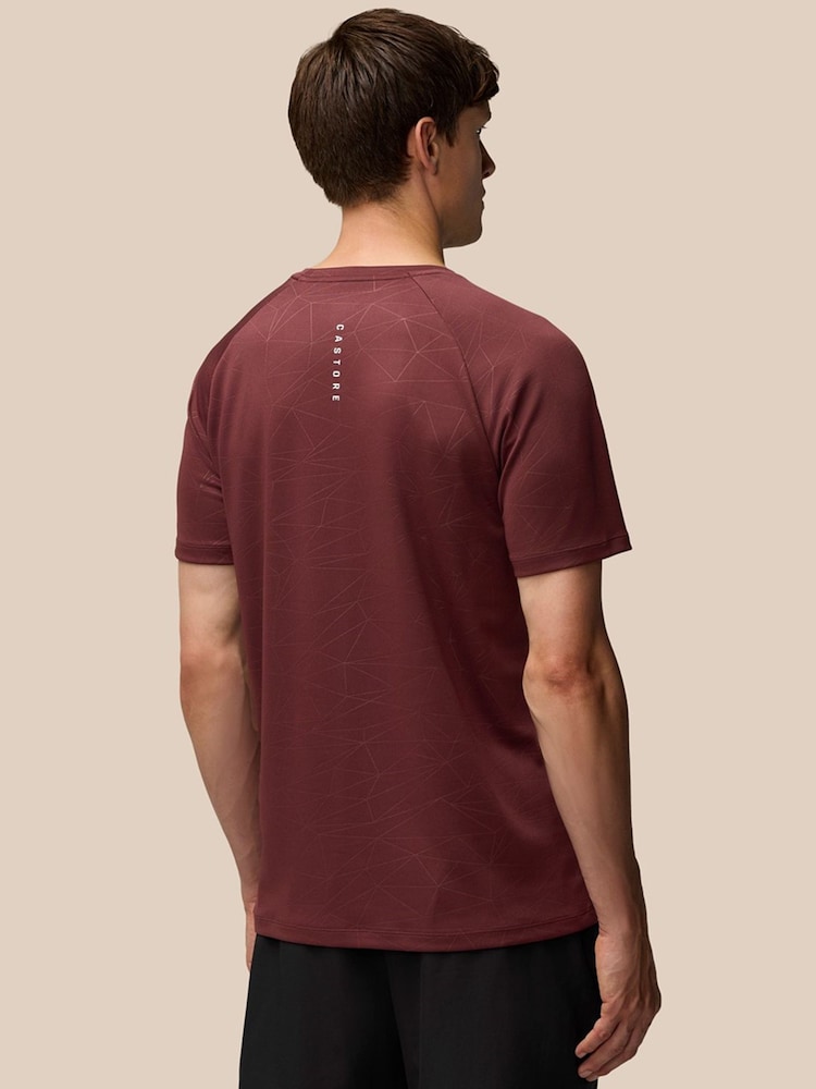Castore Plum Purple Adapt Printed T-Shirt - Image 1 of 3