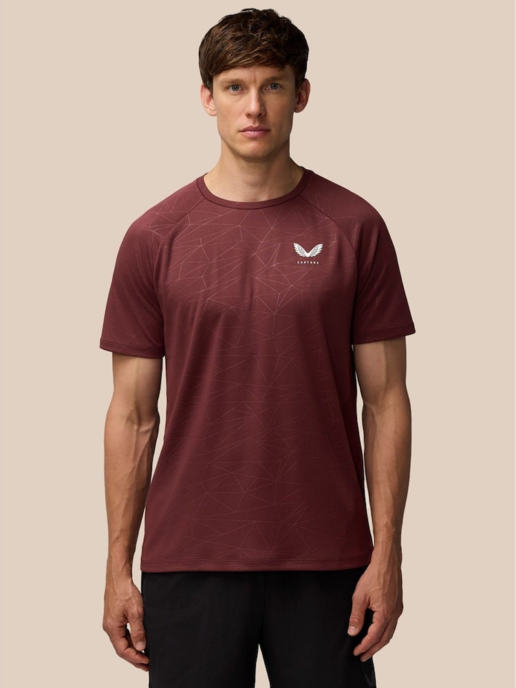 Castore Plum Purple Adapt Printed T-Shirt - Image 2 of 3