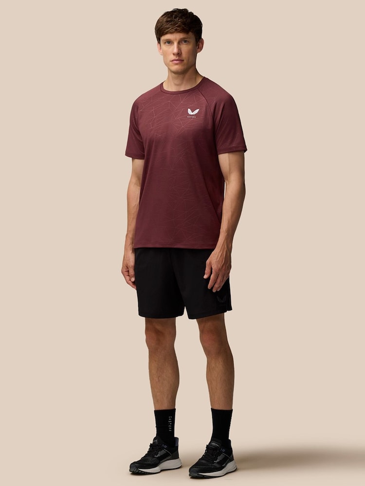 Castore Plum Purple Adapt Printed T-Shirt - Image 3 of 3 Castore Plum Purple Adapt Printed T-Shirt - Image 3 of 3