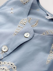 សែលខៀវ - អាវ​មុខ​ប៊ូតុង Broderie - រូបភាព 2 នៃ 3