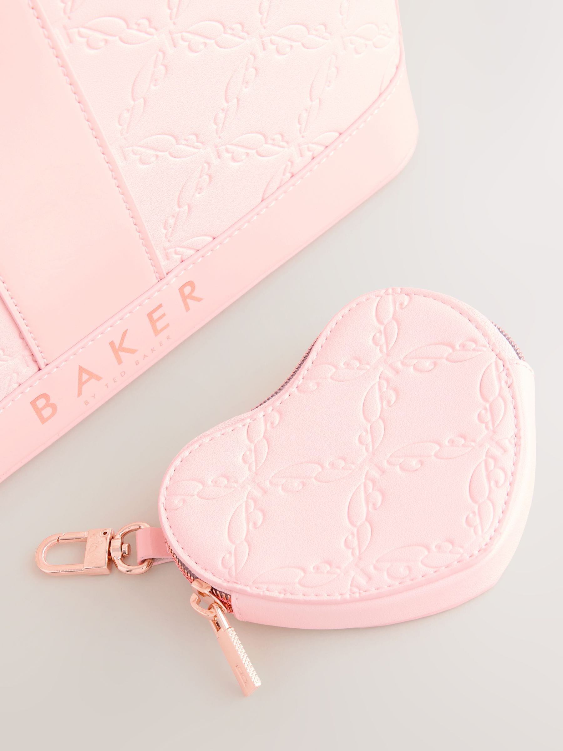 Buy Baker by ted Baker Pink Childrens Embossed PU tote Bag from