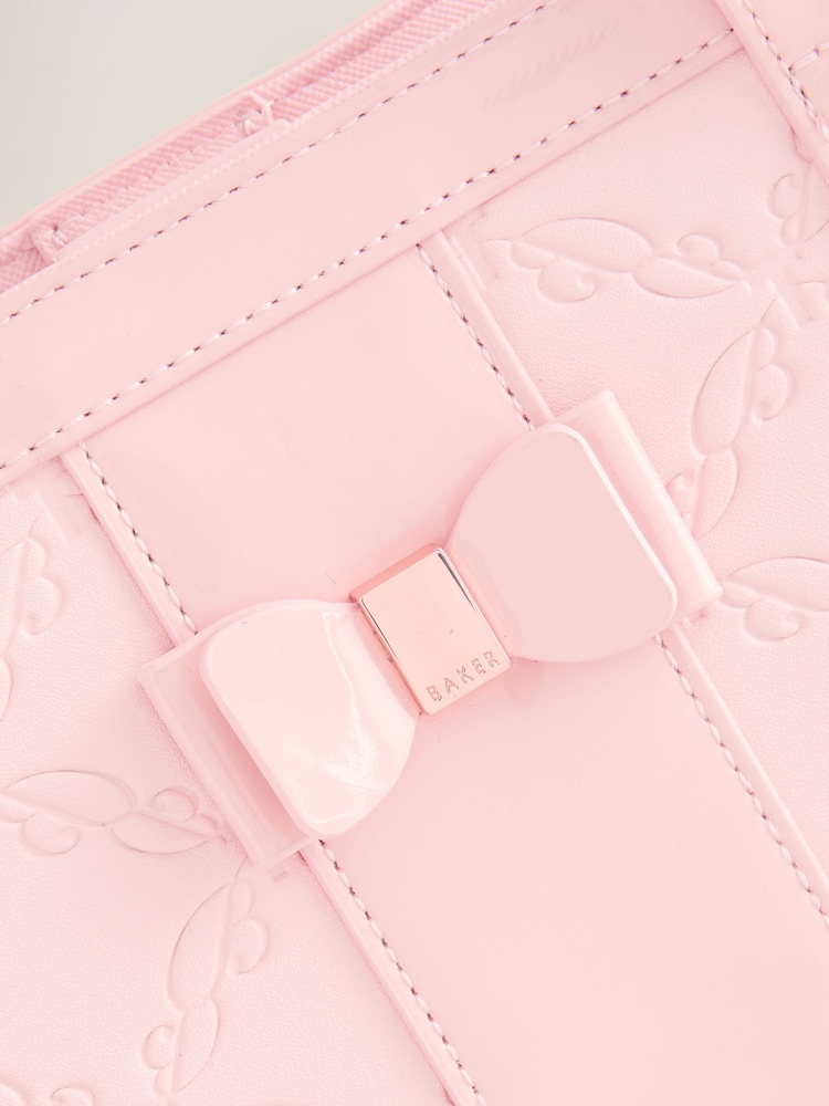 Baker by Ted Baker Embossed PU Tote Bag - Image 6 of 6 Baker by Ted Baker Embossed PU Tote Bag - Image 6 of 6