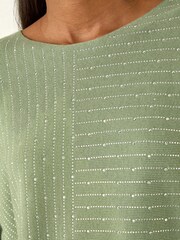 Roman Embellished Stripe Knit Jumper - Imagem 4 de 5