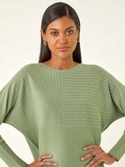 Roman Embellished Stripe Knit Jumper - Imagem 5 de 5