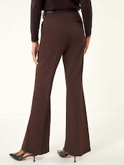 Roman Brown Bootcut Leg Stretch Trousers - Image 4 of 5