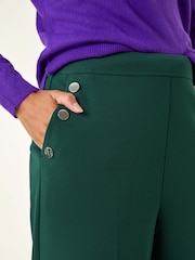 Roman Green Button Pocket Full Length Trousers - Image 5 of 5