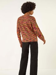 Roman Green Space Dye Knitted Jumper - Image 4 of 5