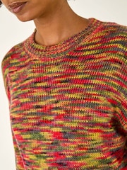 Roman Green Space Dye Knitted Jumper - Image 5 of 5