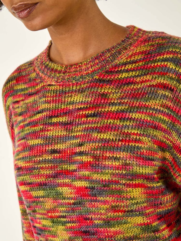 Roman Green Space Dye Knitted Jumper - Image 5 of 5