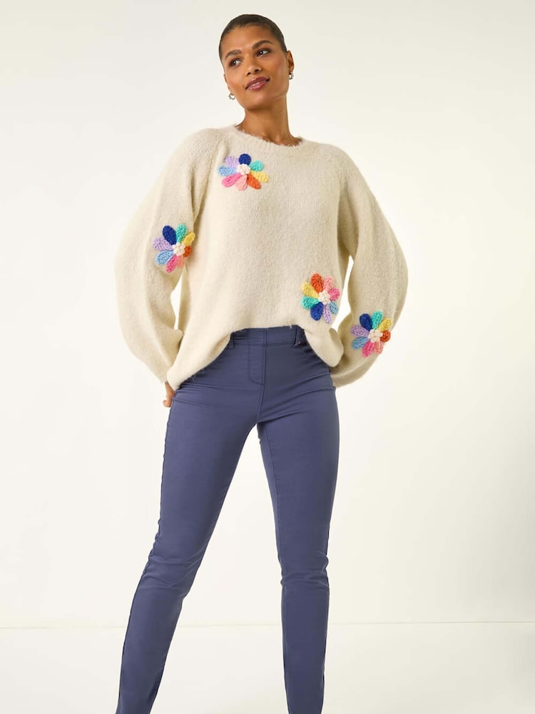 Roman Blue 31'' Denim Stretch Denim Leggings - Image 1 of 5