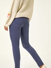 Roman Blue 31'' Denim Stretch Denim Leggings - Image 2 of 5