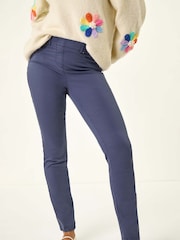 Roman Blue 31'' Denim Stretch Denim Leggings - Image 3 of 5