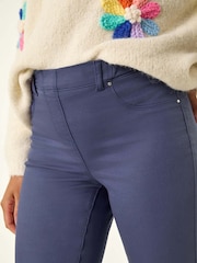 Roman Blue 31'' Denim Stretch Denim Leggings - Image 5 of 5