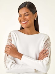 Roman Embellished Knit Jumper - Imagem 4 de 5