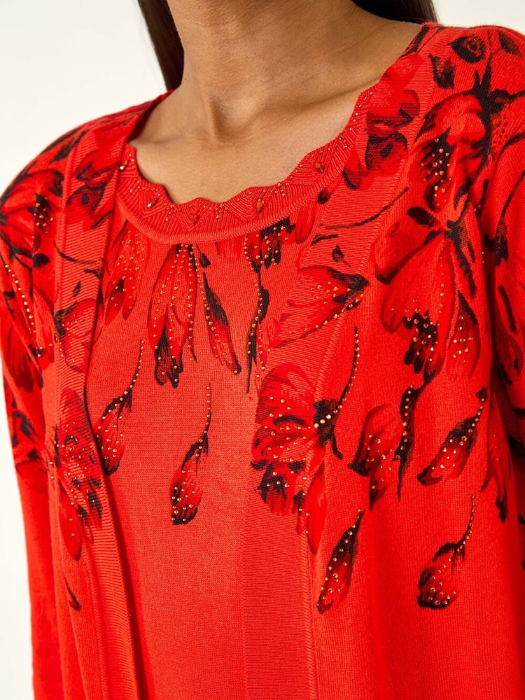 Roman Embellished Print Knit Top - صورة 5 من 5 Roman Embellished Print Knit Top - صورة 5 من 5