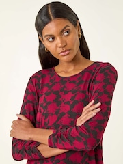 Roman Red Printed Tunic Top - Image 2 of 5