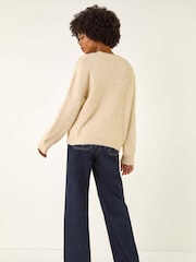 Roman White Cornelli Floral Knit Jumper - Image 3 of 5