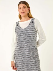 Roman Textured A-Line Pocket Dress - Imagem 4 de 5
