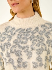 Roman Tinsel Animal Print Knit Jumper - Imagem 5 de 5