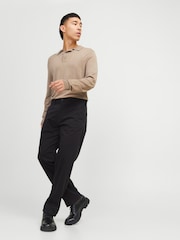 JACK & JONES Black Relaxed Fit Chinos - Image 4 of 5