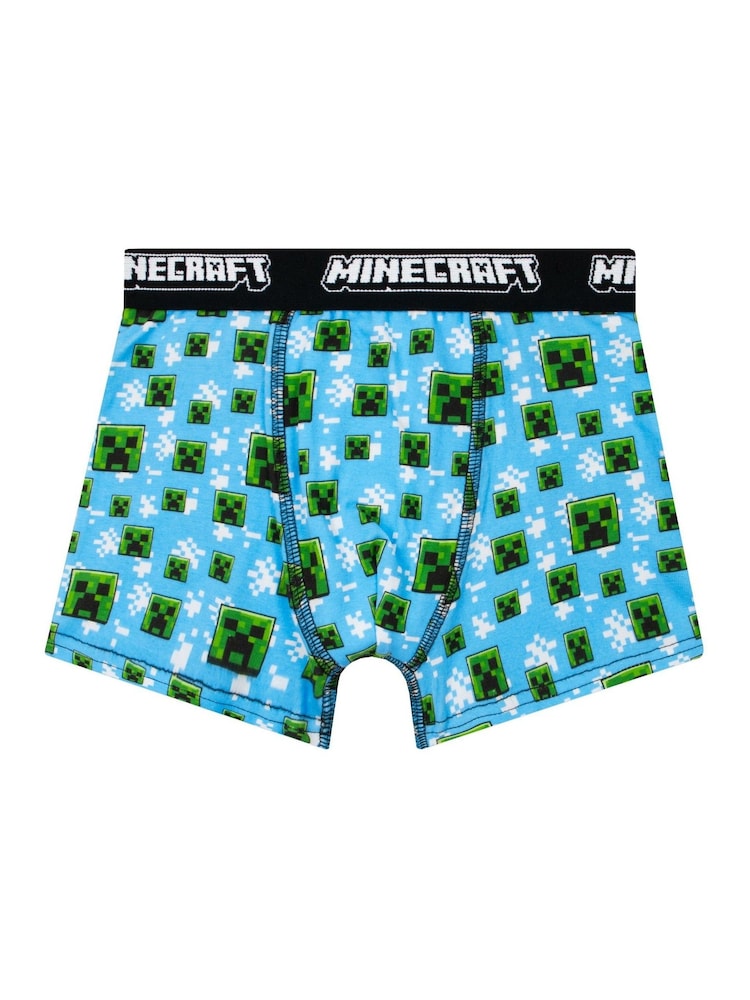 Character Green Minecraft Creeper Briefs Underwear 3 Pack - Image 2 of 6 Character Green Minecraft Creeper Briefs Underwear 3 Pack - Image 2 of 6