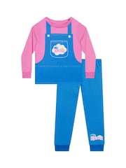Character Blue Ms. Rachel Dungarees Long Sleeve Pyjamas - Image 1 of 6