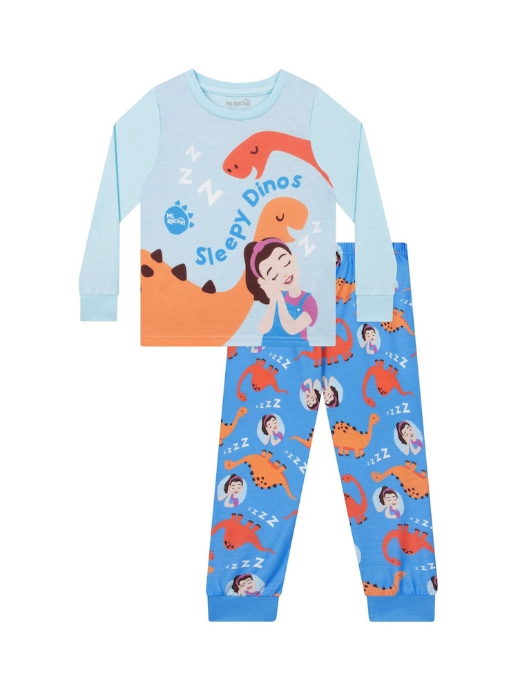 Character Blue Ms. Rachel Boys Long Sleeve Pyjamas - Image 1 of 6 Character Blue Ms. Rachel Boys Long Sleeve Pyjamas - Image 1 of 6