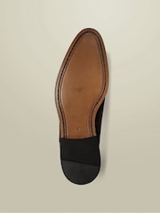 Charles Tyrwhitt Brown Dark Chocolate Suede Oxford Shoes - Image 4 of 4