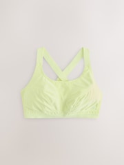 White/Lemon Active Sports High Impact Dry Tech Crop Tops 2 Pack - Image 11 of 14