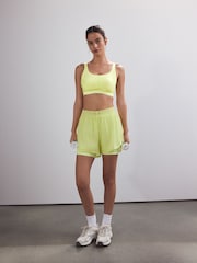 White/Lemon Active Sports High Impact Dry Tech Crop Tops 2 Pack - Image 4 of 14