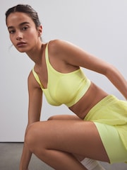 White/Lemon Active Sports High Impact Dry Tech Crop Tops 2 Pack - Image 5 of 14