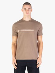 Luke 1977 Block Stripe Brown T-Shirt Hardnut - Image 1 of 7