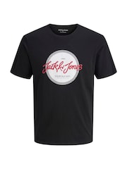 JACK & JONES White Multipack Logo T-Shirts 3 Pack - Image 6 of 7