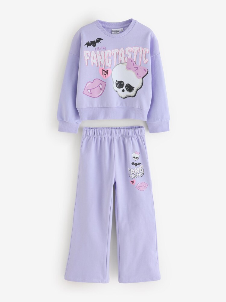 Vanilla Underground Purple Monster High Sweatshirt and Joggers Set - Image 1 of 1 Vanilla Underground Purple Monster High Sweatshirt and Joggers Set - Image 1 of 1