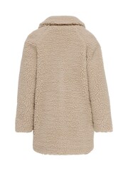 ONLY KIDS Teddy Brown Coat - Image 3 of 5