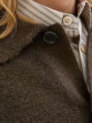 JACK & JONES Brown Long Sleeve Knitted Button Cardigan - Image 4 of 5