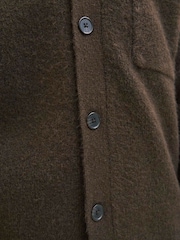 JACK & JONES Brown Long Sleeve Knitted Button Cardigan - Image 5 of 5