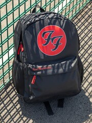Vanilla Underground Black Foo Fighters Unisex Black Backpack - Image 2 of 8