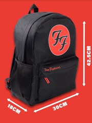 Vanilla Underground Black Foo Fighters Unisex Black Backpack - Image 8 of 8