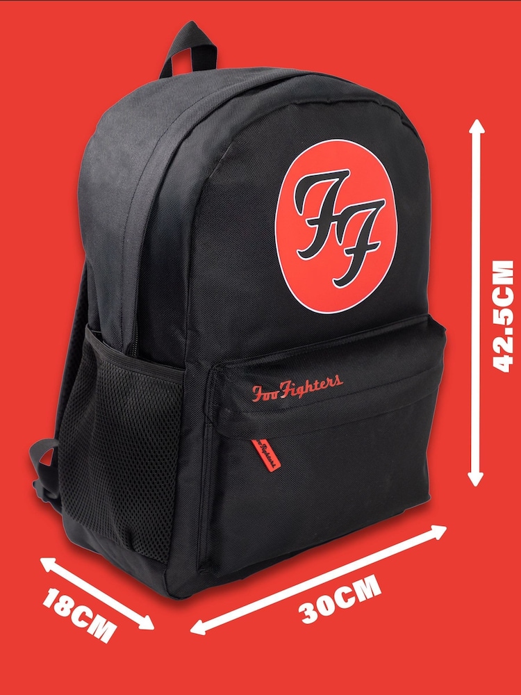 Vanilla Underground Black Foo Fighters Unisex Black Backpack - Image 8 of 8