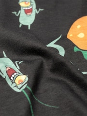 Vanilla Underground Black SpongeBob SquarePants Plankton Lounge Joggers - Image 5 of 6