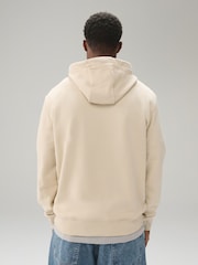 米白色 - 套頭連帽上衣 - 拼色運動衫 - 圖片 4/9