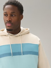 米白色 - 套頭連帽上衣 - 拼色運動衫 - 圖片 5/9